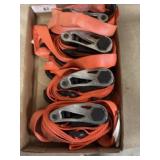 Orange Ratchet Tie Down Straps, 4