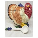 Jay Import Co. Ceramic Turkey Tureen, 1995