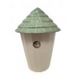 Pfaltzgraff Birdhouse Cookie Jar, lid is rough