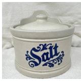 Western Stoneware Salt Crock w/Lid, 560Y