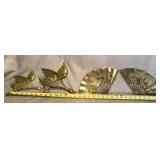 Brass Wall Decor: Birds & Fans