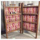 Vtg Wood Sewing Thread Caddy