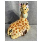 Ceramic Giraffe Coin Bank