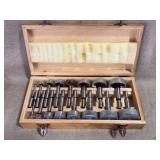 Forstner Drill Bit Set in Wooden Case
