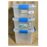 Ezy Storage Waterproof Storage Boxes, 3