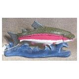 Cast Iron Painted Fish, Signed Dated 1991