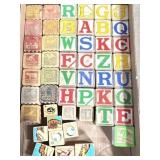 Wooden Alphabet & Picture Blocks