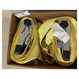 Yellow Ratchet Tie Down Straps, 2