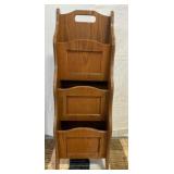 Wooden Magazine Rack Organizer 36' Tall