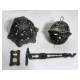 Cast-iron ball string holders, no bottom on big