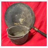 Cast Iron Pot Pan & Aluminum Griddle