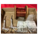Red Tail Hawk Cast Feet & Spool of Wire