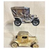 Banthrico Metal Car Bank & Brass Tone Cast Toy