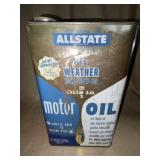 Allstate Motor Oil Can 10 Quarts
