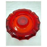 Coin Glass Ashtray w/Raised Center Coin, Fostoria