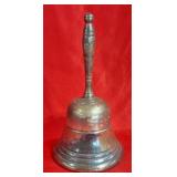 Metal Hand Bell with Turned Handle