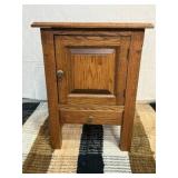 Oak Side Cabinet w/door & drawer