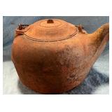 Cast Iron Teapot w/hinged lid