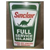 Sinclair Full Service Island Metal Sign 14'x8'