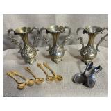 Three Italian Vases & Spoons