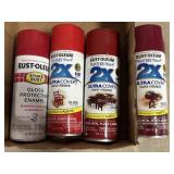 Rust-Oleum Red Enamel & Primer Spray, 4