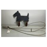 Metal Scottie Dog Boot Scraper & Rug Beater