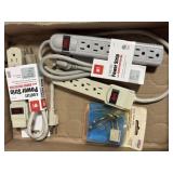 Outlet Power Strips & Brass Clothes Hooks