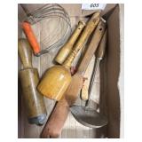 Vtg Wooden & Metal Kitchen Tools