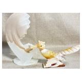 Carved Bird & Mother & Baby Sculptures