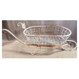 Wire Metal Wheelbarrow Basket