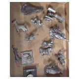 Small Pewter Figurines, assorted