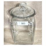 Isaac Collins & Co. Glass Jar w/Lid