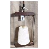 Vtg Wood & Metal String Holder