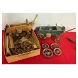 Wooden Wagon Lamp & Parts