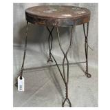 Ice Cream Parlor Iron Stool w/twisted legs, 14'