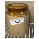English Crock Jar, Salt Glaze