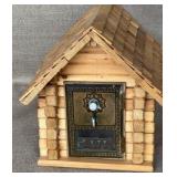 Wooden Bank w/Brass Post Office Door