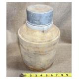 Stoneware Jug w/Metal Cap, 2 gal.