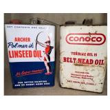 Oil Advertising Cans, 2