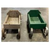 Handmade Wooden & Metal Decorative Sleighs