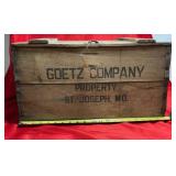 Goetz Company Wooden Box St. Joseph, MO