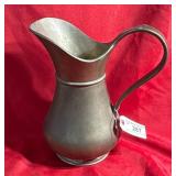 Brass ? or Pewter Water Pitcher, very heavy