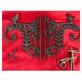 Cast Iron Decorative Brackets with Bird Motif