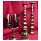 Brass & Copper Candleholders