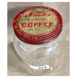 Nash's Toasted Coffee Glass Jar