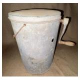 Metal Hand-Crank Ice Cream Maker