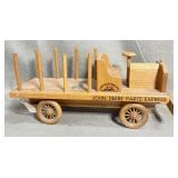 John Deere Parts Express Wooden Truck