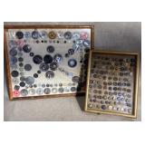Framed Old Decorative Buttons