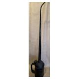Black Metal Oil Can w/Long Spout