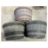Barrel Style Planters, 3